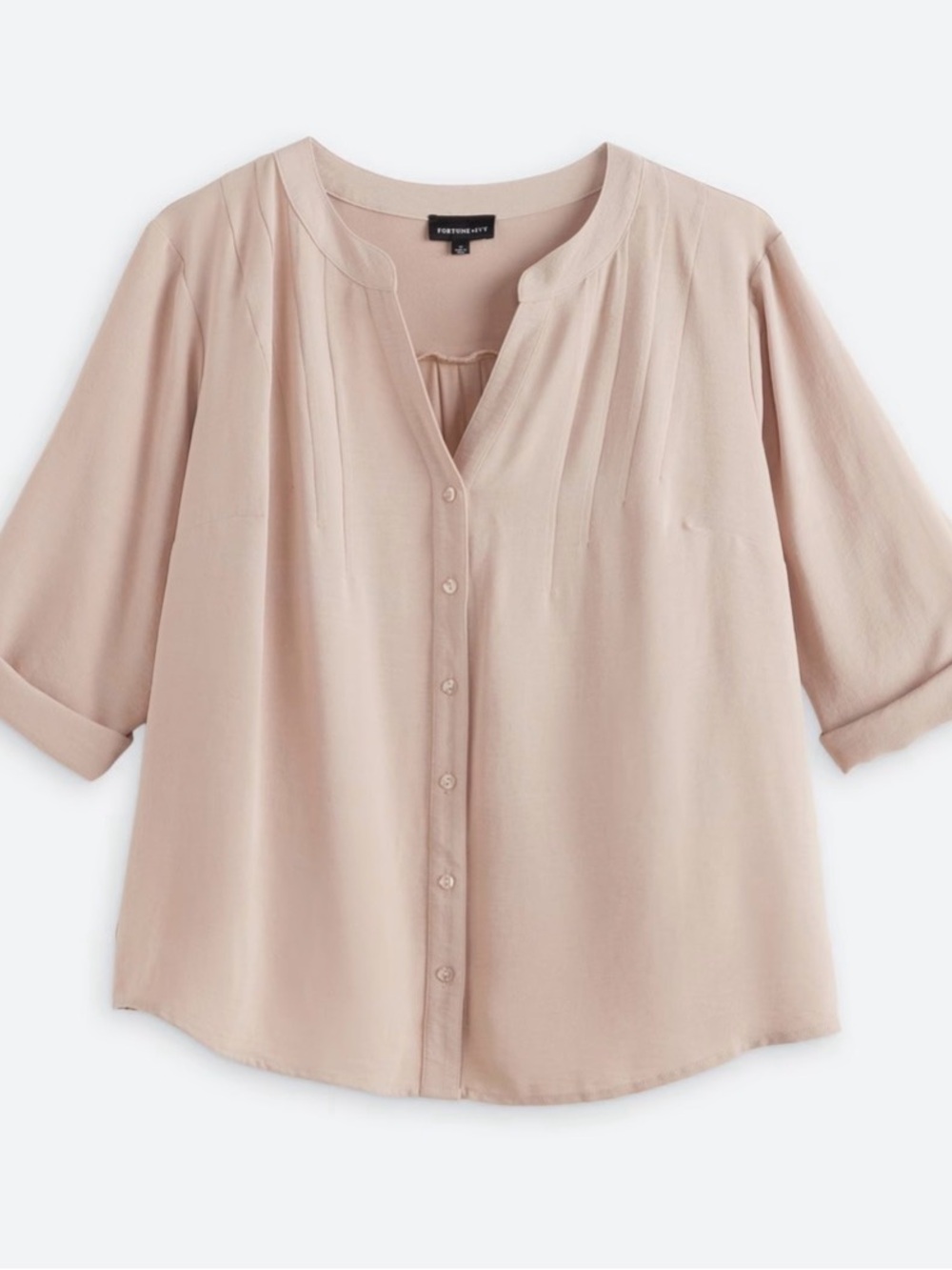 Fortune + Ivy Bella Rolltab Blouse